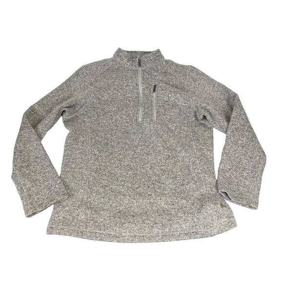 Woolrich Other - Woolrich Sweater Adult Medium Gray 1/4 Angler Fleece Zip Long Sleeve Jacket Mens
